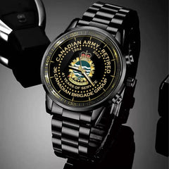 Personalized Canadian Army Retired Branch Logo Custom Served Time Watch