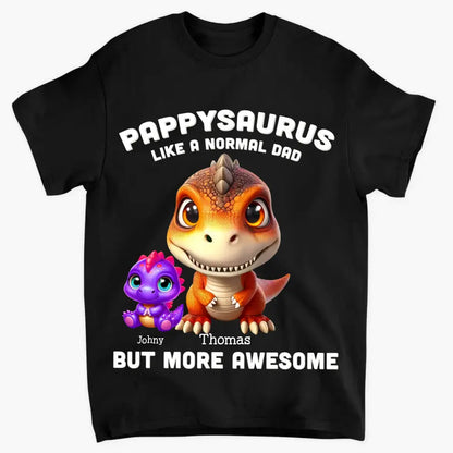 3D Grandpasarus - Personalized Custom T-shirt - Father's Day Gift For Dad