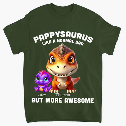 3D Grandpasarus - Personalized Custom T-shirt - Father's Day Gift For Dad