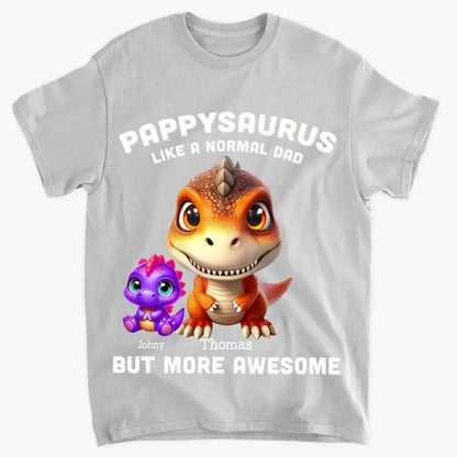 3D Grandpasarus - Personalized Custom T-shirt - Father's Day Gift For Dad