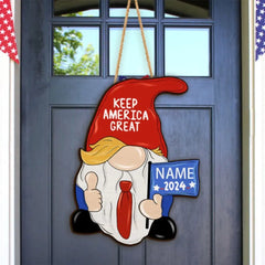 Idependence Day Gnome - Wooden Sign, Gift For 4th Of July