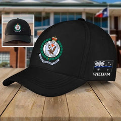 Personalized Australian Police Branch Logo & Name Black Cap Printed
