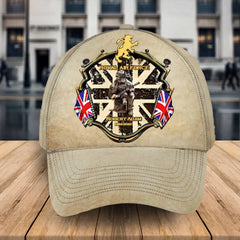 Personalized UK Army Veteran Custom Rank, Name & Service Time Cap
