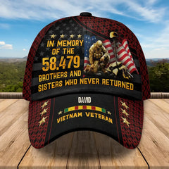 In Memory of the 58,479 - Vietnam War Personalized Classic Cap