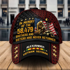 In Memory of the 58,479 - Vietnam War Personalized Classic Cap