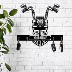 Motorcycle Gift: Custom Key Rack, Personalized For Bikers