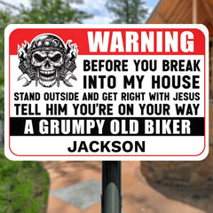 You're On Your Way - Gift for a Biker - Personalized Custom Metal Sign