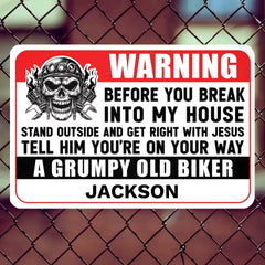 You're On Your Way - Gift for a Biker - Personalized Custom Metal Sign