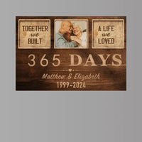 Personalized Together We Built A Life We Loved Canvas