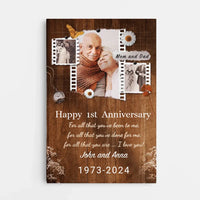 Personalized Happy Couple Anniversary Canvas