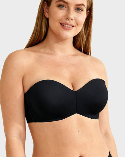 Full Support Non-Slip Convertible Bandeau Bra