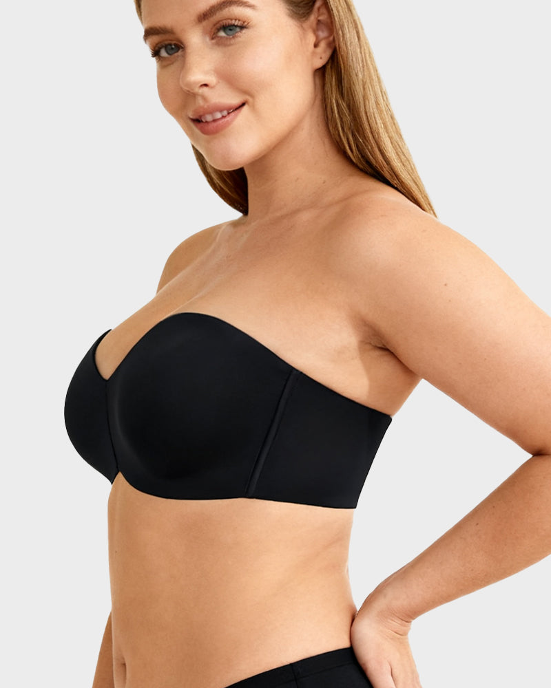 Full Support Non-Slip Convertible Bandeau Bra
