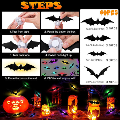 🎁3D Bat Design LED Decoration