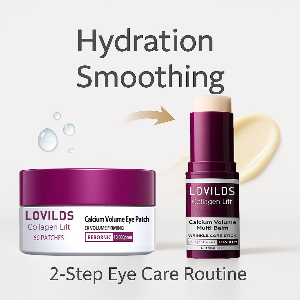 💗 LOVILDS Collagen Lift Eye Balm Stick + Eye Patch Set