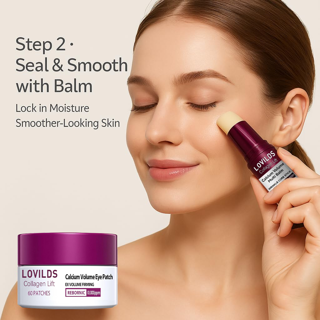 💗 LOVILDS Collagen Lift Eye Balm Stick + Eye Patch Set