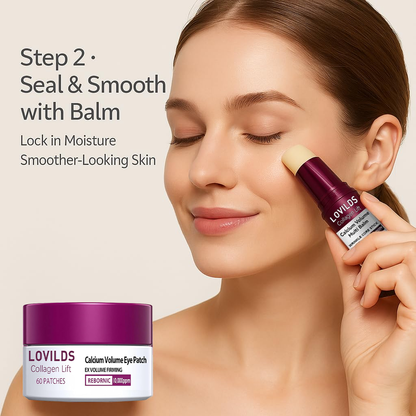 💗 LOVILDS Collagen Lift Eye Balm Stick + Eye Patch Set