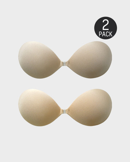 Front Closure Adhesive Invisible Push-Up Bra(2 Pairs)