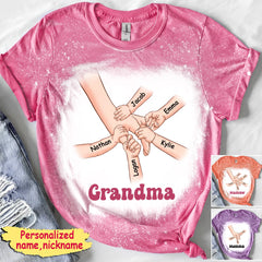 Hand In Hand, I Will Always Protect You - Gift For Mom, Grandma - Personalized 3D T-shirt