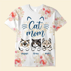 Life is better with cats Personalized 3D T-shirt Gift for Cat Lovers