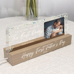 I'm As Lucky As Can Be The Best Daddy Belongs To Me - Personalized Photo LED Night Light