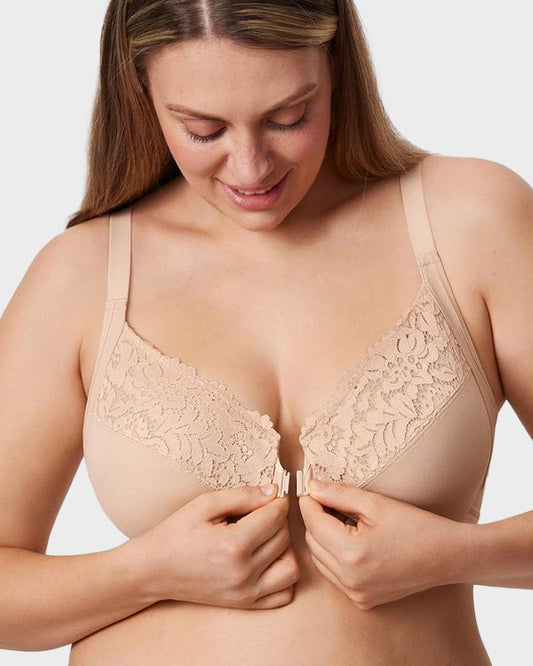 Lace Full Coverage Front Closure Posture Bra