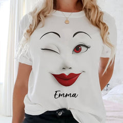 Funny Face Enter Name Personalized T-shirt