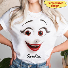Funny Face Enter Name Personalized T-shirt