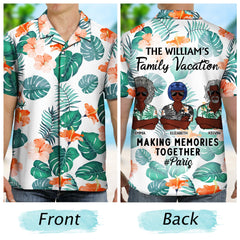 Family Vacation Making Memories Together Traveling Beach - Funny, Holiday Gift For Husband, Wife, Couples - Personalized Hawaiian Shirt