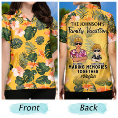 Family Vacation Making Memories Together Traveling Beach - Funny, Holiday Gift For Husband, Wife, Couples - Personalized Hawaiian Shirt