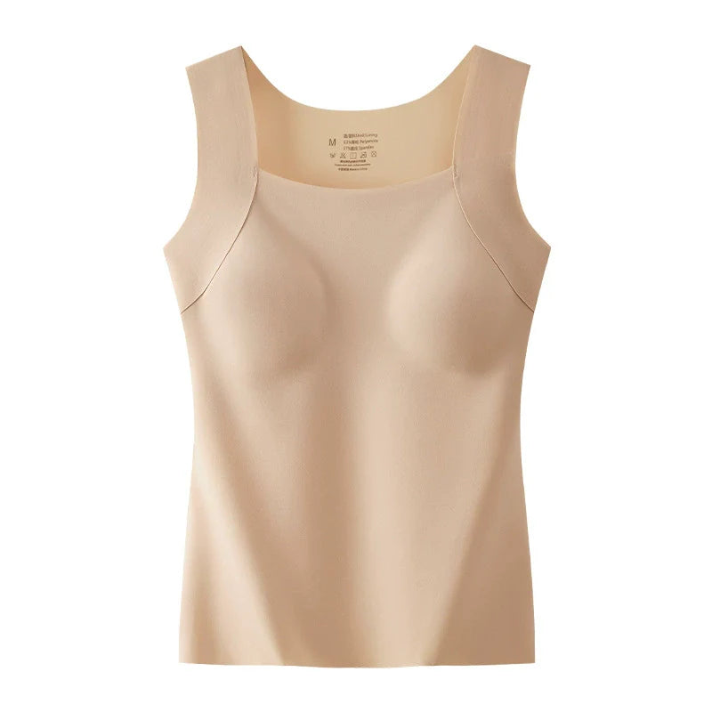 U Neck Shapewear Built-in Bra Tank