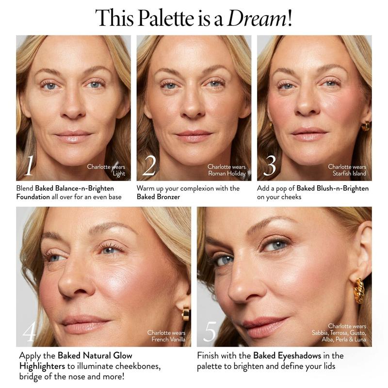 Baked Starter Kit - Tuscan Dreams includes Baked Multi-color Eyeshadow Palette