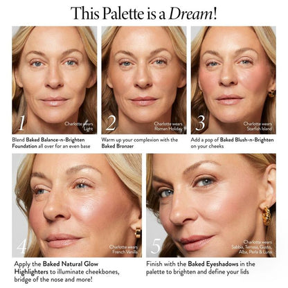 Baked Starter Kit - Tuscan Dreams includes Baked Multi-color Eyeshadow Palette