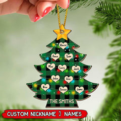 Christmas Family Tree of life Personalized Wood Ornament LPL02NOV21VN1