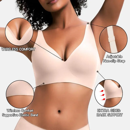 🏆#1 Bestselling🏆VRCOMFY Jelly Wireless Womens  Everyday Bras