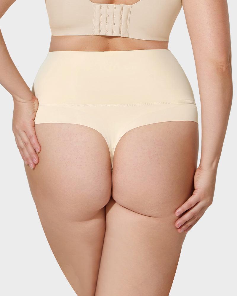 High-Rise Seamless Thong Panty(4 Pack)