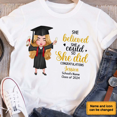 Personalized Graduation Girl 2024 T-Shirt