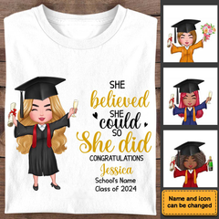 Personalized Graduation Girl 2024 T-Shirt