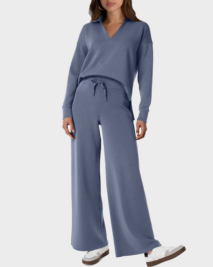 Women's Fall Transition 2-Piece Set - Breathable & Wrinkle Resistant Sweatsuits Sets