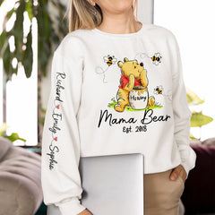 Personalized Gifts For Mom Sweatshirt Mama Bear