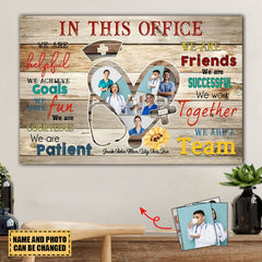 In This Office - Personalized Nurse Canvas