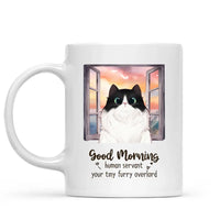 Mug - Good morning human servant, your tiny furry overlords - Personalized Mug