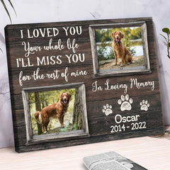 Cadeaux commémoratifs personnalisés pour animaux de compagnie, cadeau souvenir pour chien, cadeau de perte de chien, affiches commémoratives pour animaux de compagnie