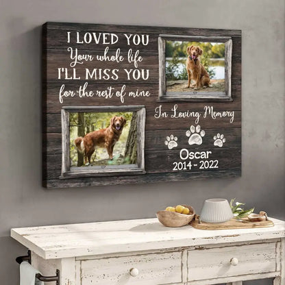 Personalized Pet Memorial Gifts, Dog Remembrance Gift, Dog Loss Gift, Pet Memorial Posters