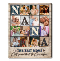 Nana Photo Gifts, Gifts For Grandma, Personalized Nana Pictures Collage Canvas