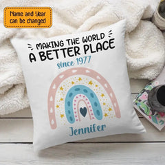 Making The World A Better Place - Personalized Birthday Gifts Idea For Her