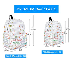 Kind Capable Smart Loved - Personalized Backpack