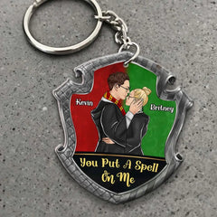 You Put A Spell On Me, Personalized Couple Kissing Keychain