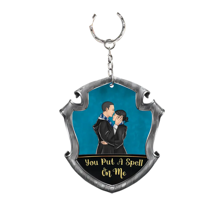 You Put A Spell On Me, Personalized Couple Kissing Keychain