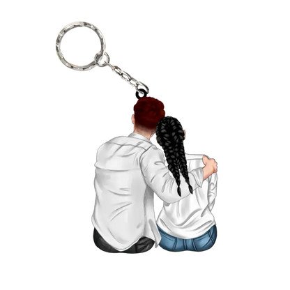 I'm Yours - Couple Snuggling Acrylic Ornament