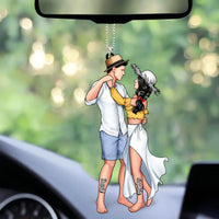 NEVER MISS A CHANCE TO DANCE - PERSONALIZED ORNAMENT FOR COUPLES, BEACH, DANCING